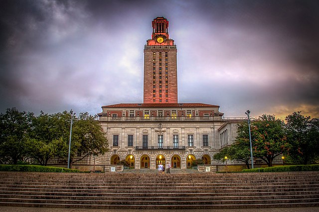 The tower at the University of Texas at Austin.