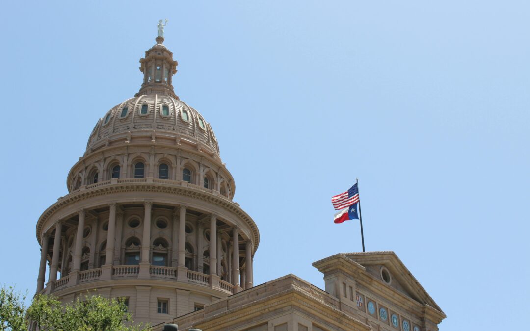 The Texas Capitol building in Austin.