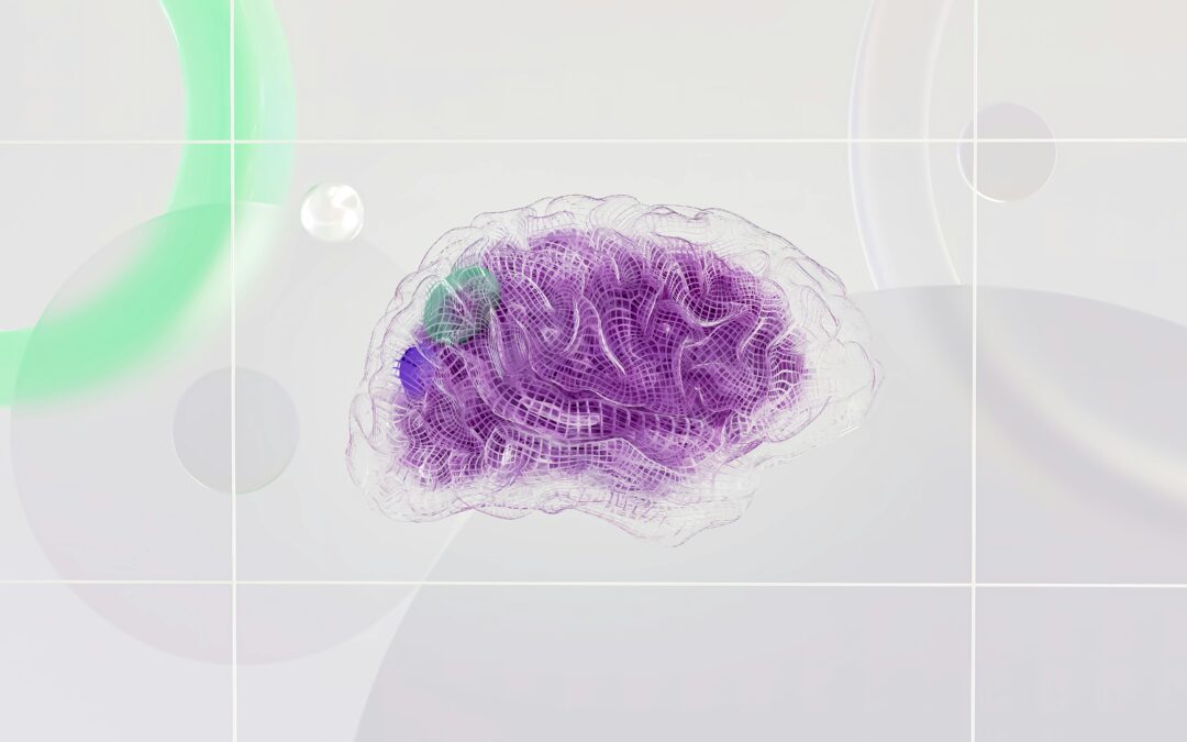 A digitized brain depicting AI.