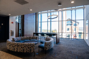 A conference room at the University of North Texas' new STEM facility.