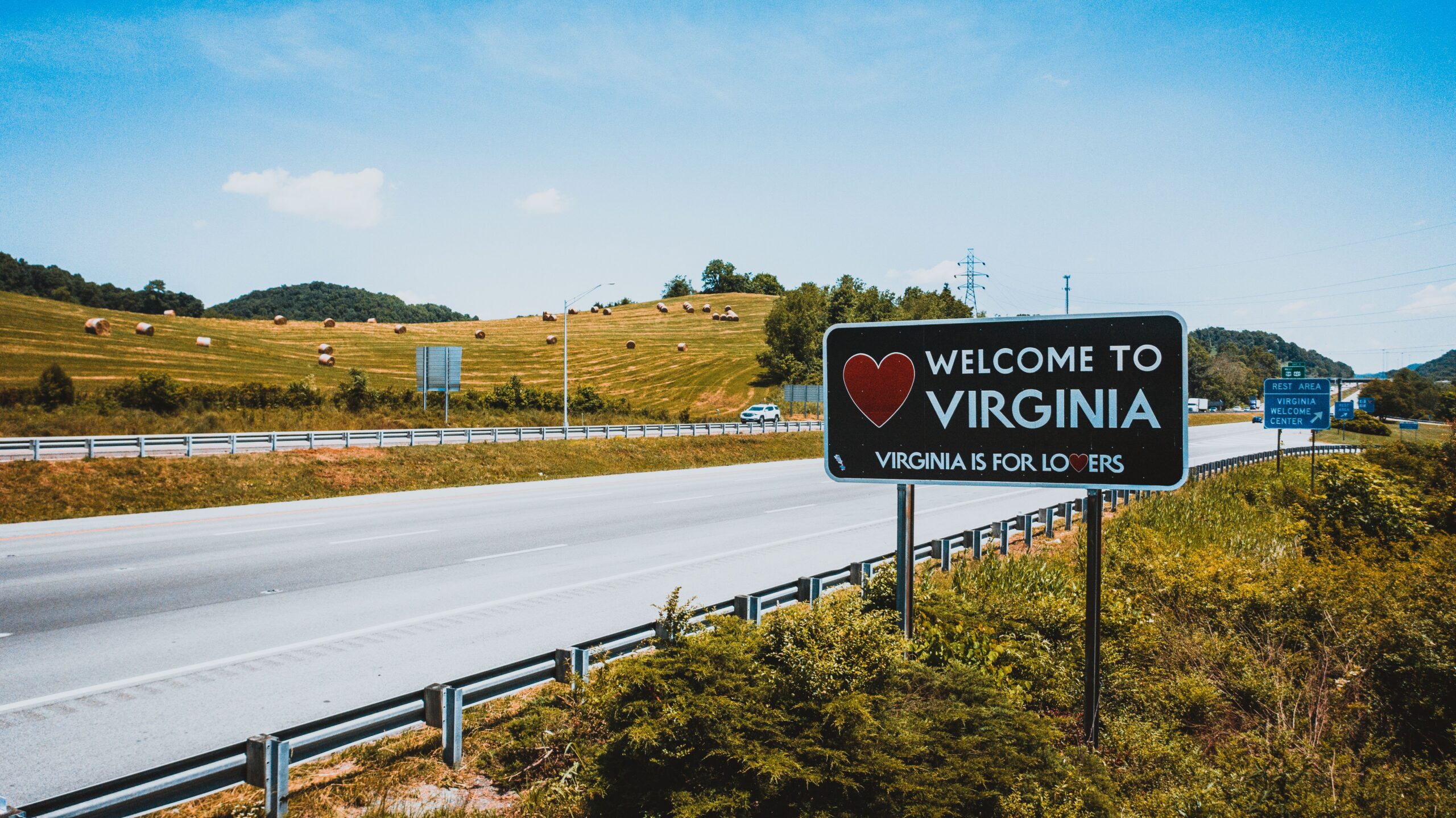 pexels-kelly-4595695 The Welcome to Virginia sign outside of the state in Tennessee.
