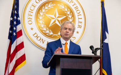 New Texas comptroller Huffines pledges focus on taxes and spending
