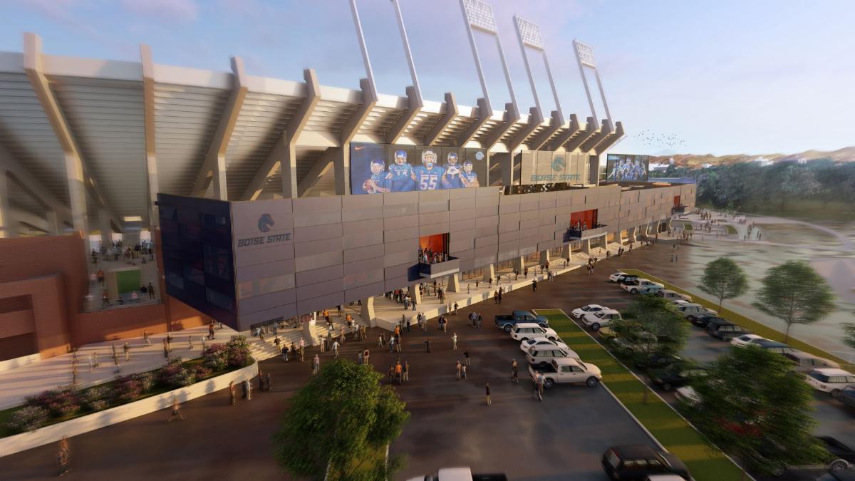 Boise State stadium renovation rendering Boise State launches stadium renovation project