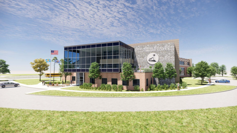 DE Cape Henlopen MS rendering Delaware district earns OK to build $40M middle school