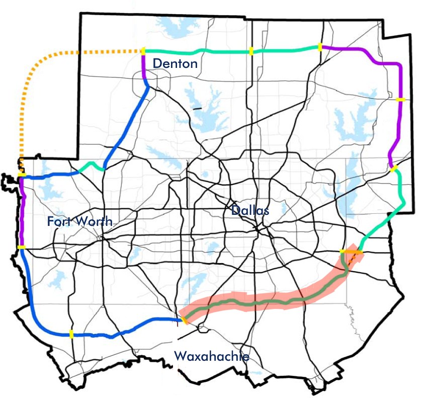 Dallas loop 9 Billions in projects set for NCTCOGs 10 year regional transportation plan