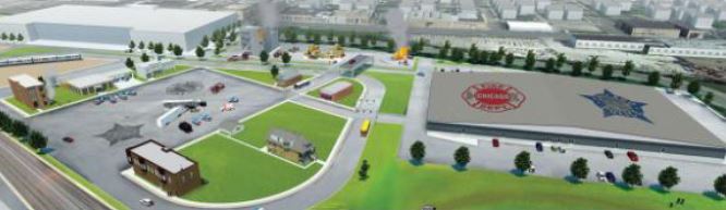 El Paso Chicago public safety facility rendering El Paso planning design build contract for $79.1M public safety complex