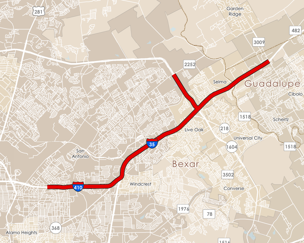 I 35 Northeast expansion map TxDOT to kick off $12.5B Northeast Expansion of I 35 in summer 2021
