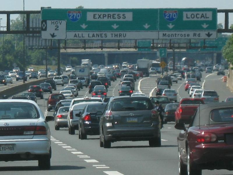 Interstate 270 North Bethesda  Maryland Beltway pipe relocation in Maryland will cost up to $2B