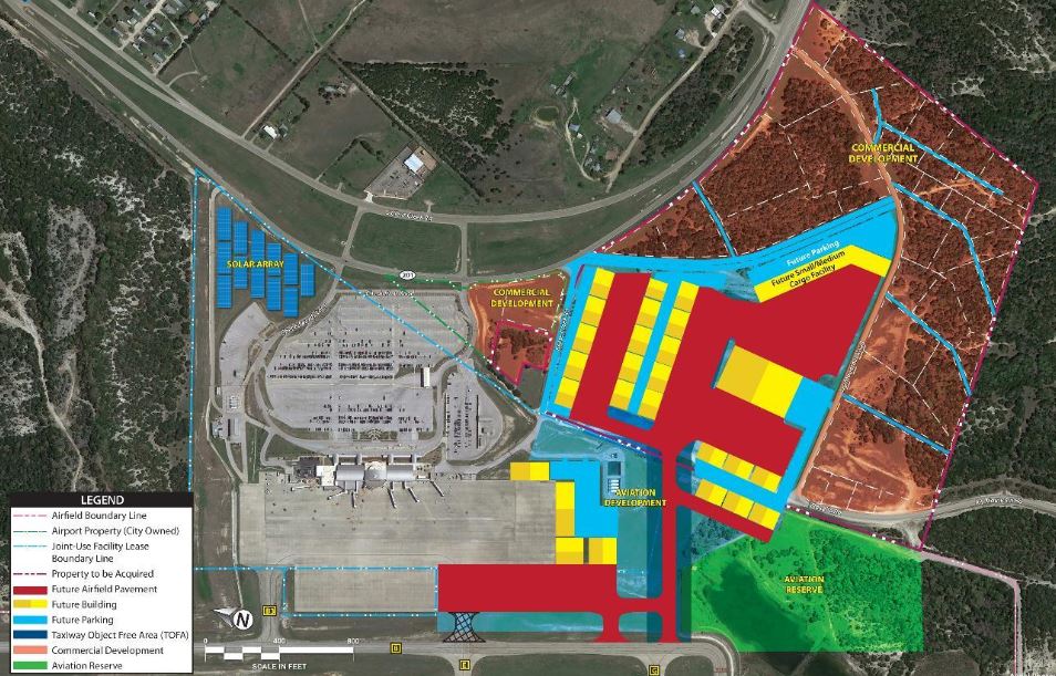 Killeen airport development Killeen approves airport master plan totaling $645M in expansion projects