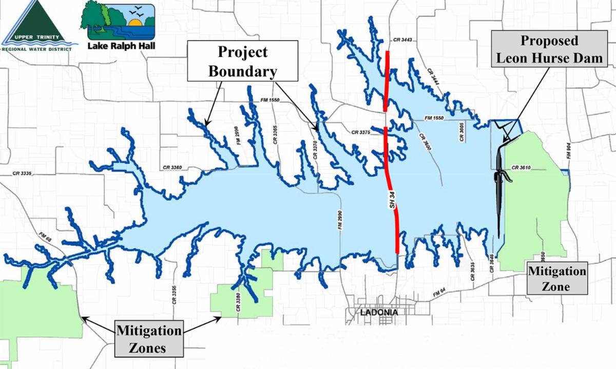 Lake Ralph Hall map Lake Ralph Hall Reservoir project nets $413M in water development funding