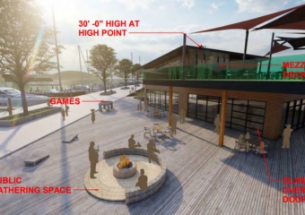 MI chinook pier restaurant conceptual rendering 020422 340x240 Michigan city exploring P3s for pier redevelopment