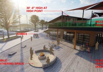 MI chinook pier restaurant conceptual rendering 020422 340x240 Michigan city exploring P3s for pier redevelopment