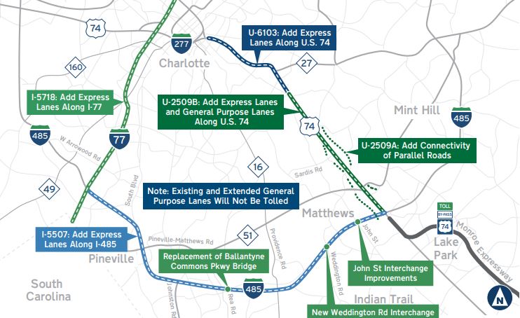 NC Turnpike Authority toll lane projects NC Turnpike Authority plans $2.2B in toll lane projects
