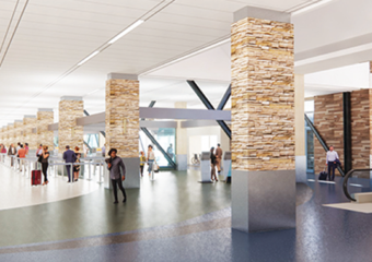 NV Reno airport ticketing hall rendering 340x240 Reno Tahoe airport launches $1B expansion program