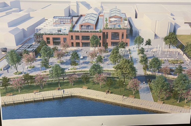 NY Riverhead Town development rendering New Yorks Riverhead considering P3s for town square concept