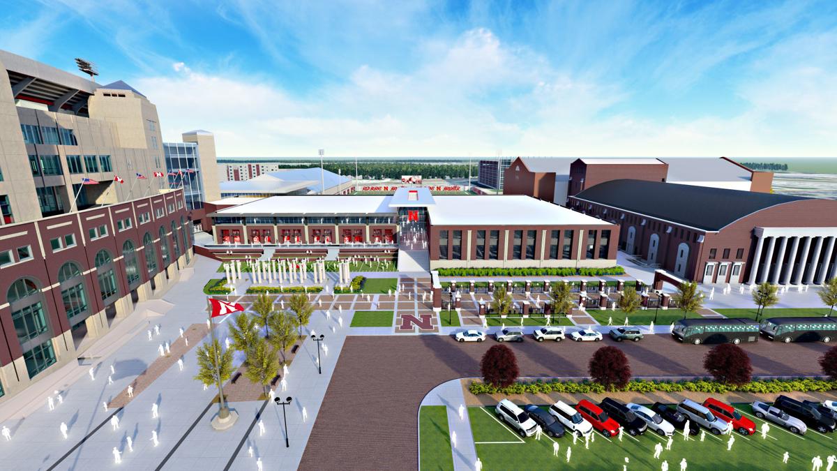 Nebraska stadium rendering Univ. of Nebraska planning $155M football, athletic complex