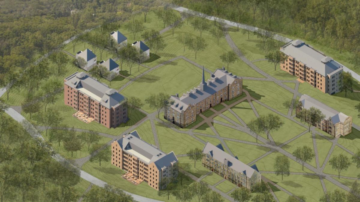 OH Kenyon College apts rendering Gift accelerates Ohio colleges plans to build 3 apartment style halls