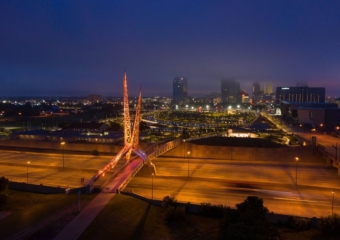 OK city bridge at night 340x240 Oklahoma approves $6B highway plan for road, bridge projects
