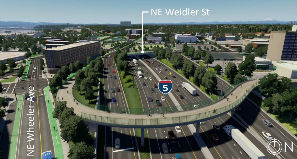 Oregon I 5 Rose Quarter rendering ODOT seeks general contractor for $715M Interstate 5 project