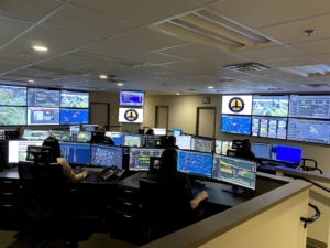 Photo of a real time crime center courtesy of the Baton Rouge Police Department 300x225 Technology purchases planned for upcoming public safety projects appear to be historic
