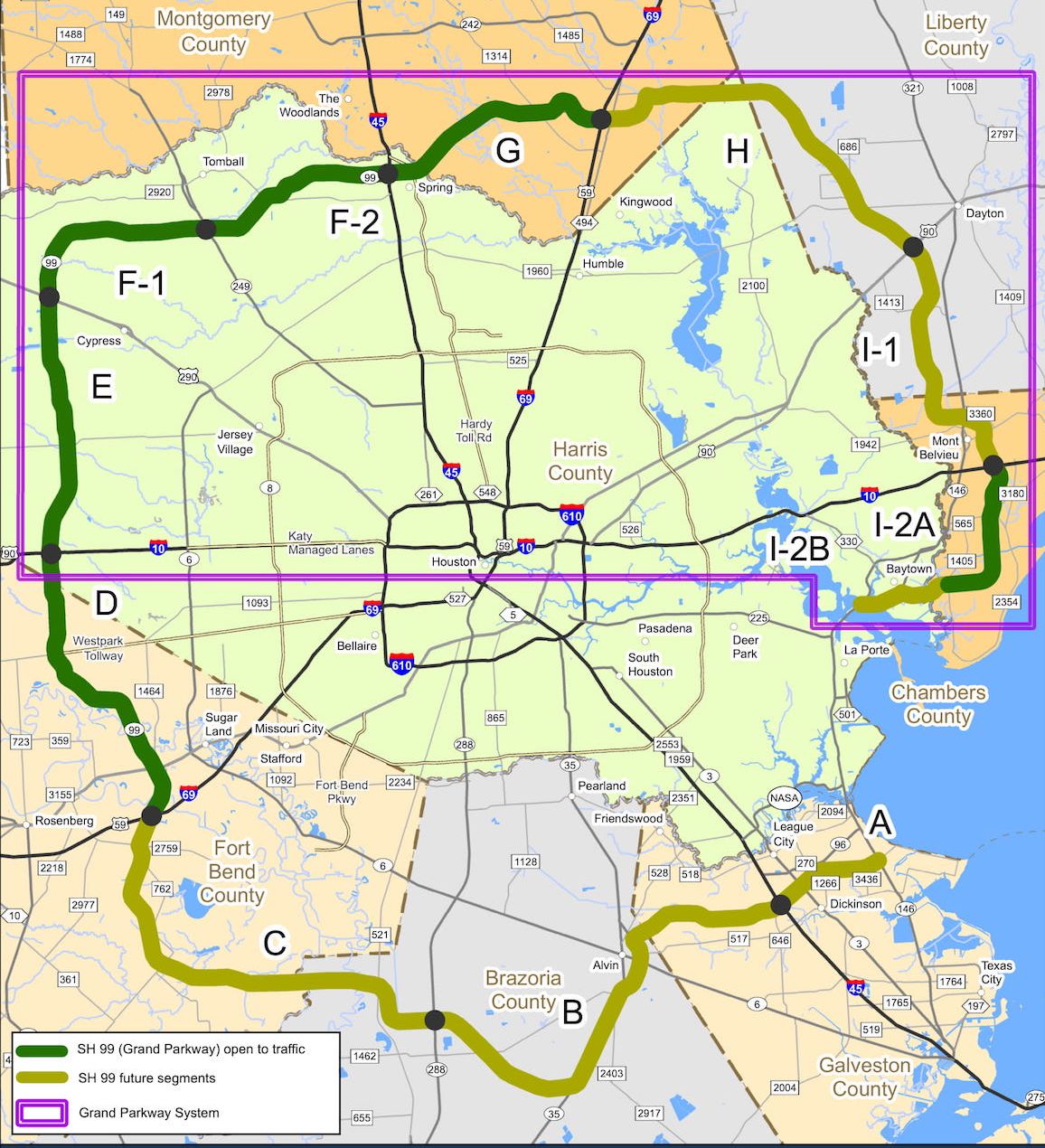 Proposed Grand Parkway TxDOT starts design work on $1.2B Grand Parkway widening project