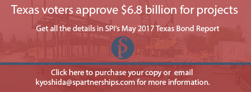 RED TGI Ad May 2017 Texas Bond Package RESULTS Round one of approved bond packages means many procurement opportunities throughout Texas