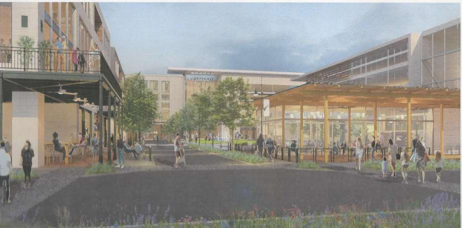 Selma Town Center rendering Selma council considers P3 for $500M mixed use town center development