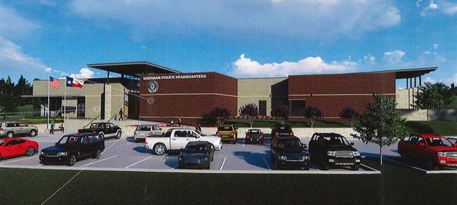 Sherman police station rendering Sherman commission paves way for $17M police headquarters construction