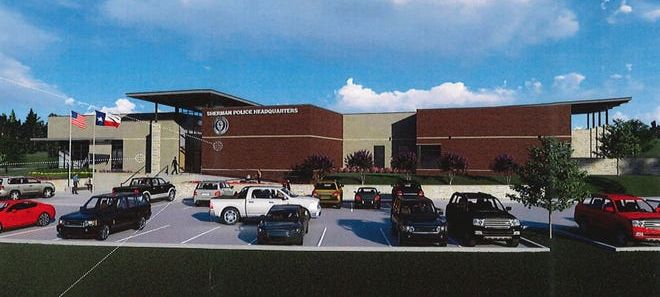 Sherman-police-station-rendering photo Sherman police station rendering Sherman commission paves way for $17M police headquarters construction