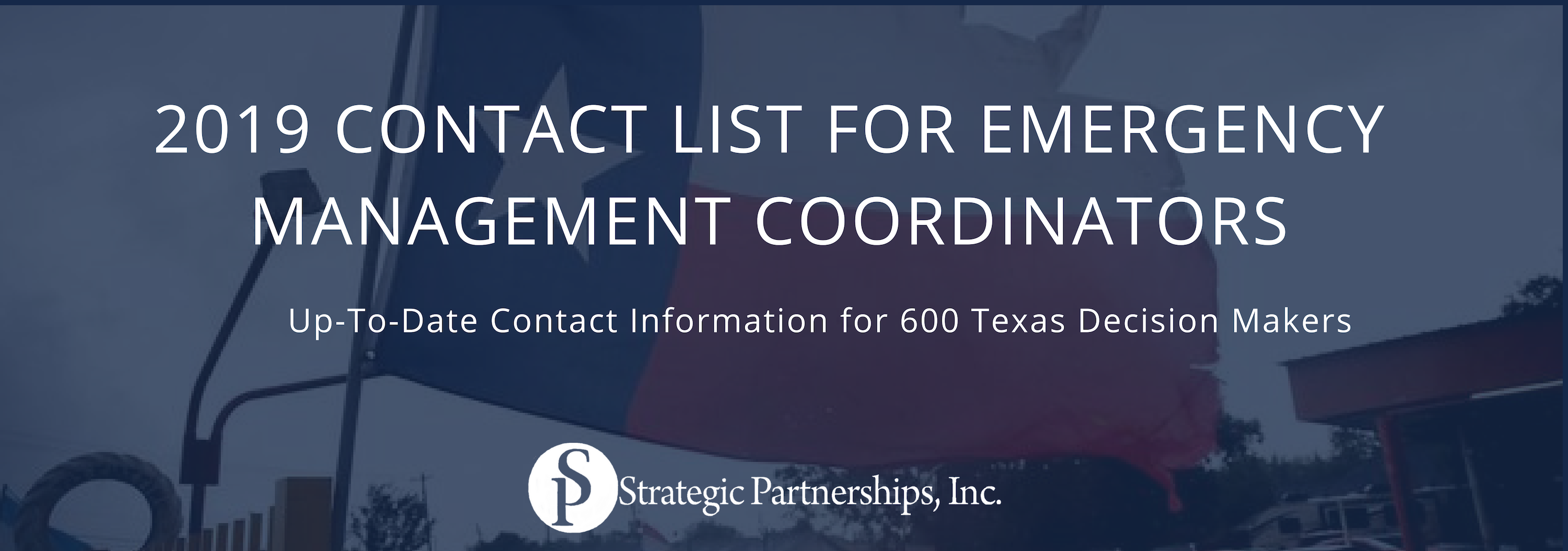 Texas 2019 Contact List For Emergency Management Coordinators