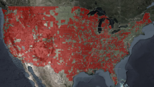 U.S. broadband need map 300x170 Broadband map provides insight into funding needs