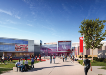 UH football building rendering 340x240 UH seeks design firm for $78M football operations building