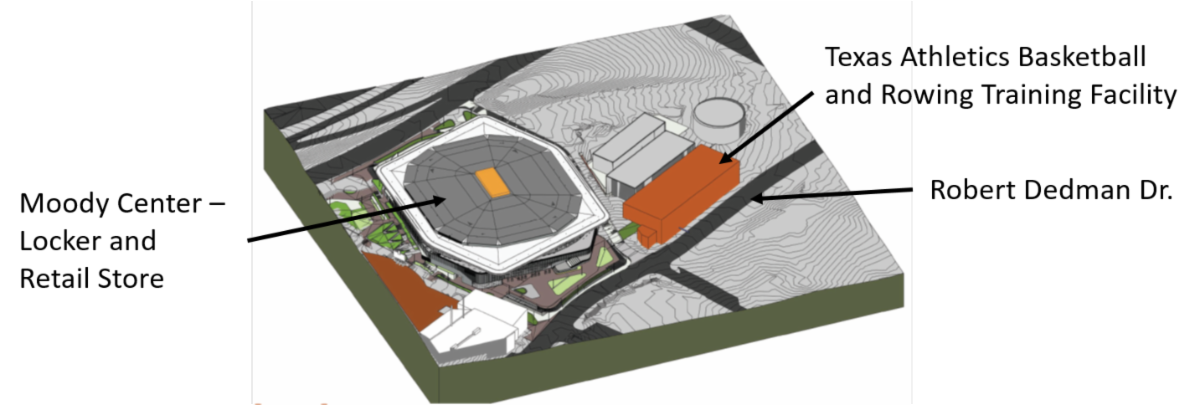 UT basketball rowing center rendering UT system regents approve $60M for training facility, locker rooms, retail