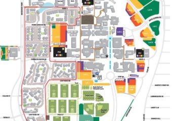 UTD map 340x240 UTD seeks construction manager at risk for arts complex, parking structure
