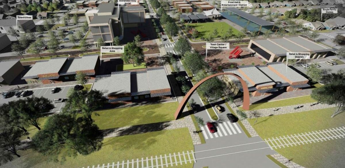 Universal City Aviation District Master Plan rendering Universal City considers mixed use development near Randolph AFB