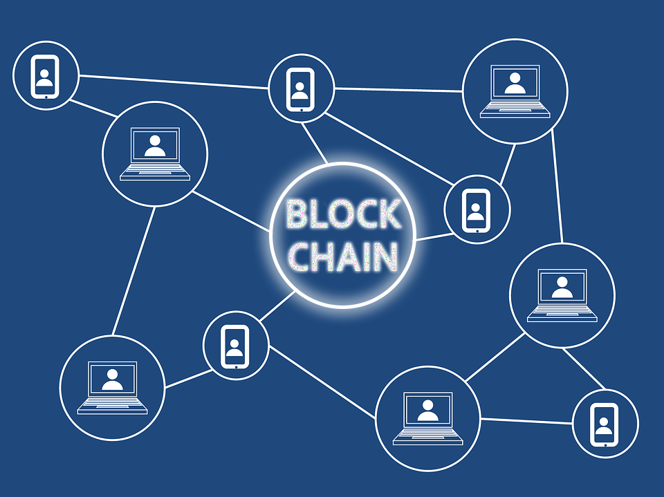 Image depicting blockchain technology