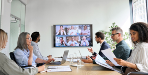 business meeting video call WEB 300x152 This trend will significantly impact public and private sector leaders