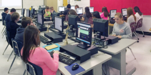 computer classroom 300x150 Federal relief funds continue to flow to school districts