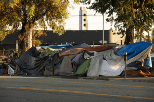 homeless camp WEB 300x200 Homelessness prompts large P3s throughout America