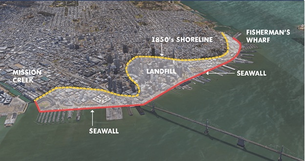 sea level defense San Francisco shares plans for $5B seawall at conference